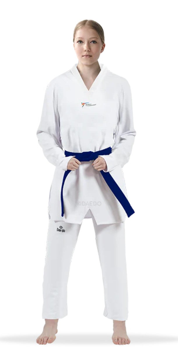 TA2026 Olympic Dobok witte kraag (kopie)