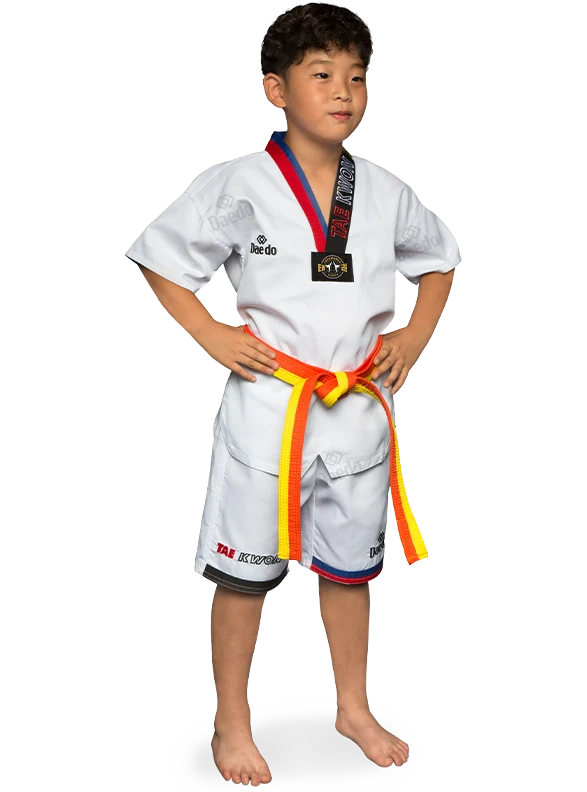 Zomer dobok met rood-blauwe kraag (kopie)