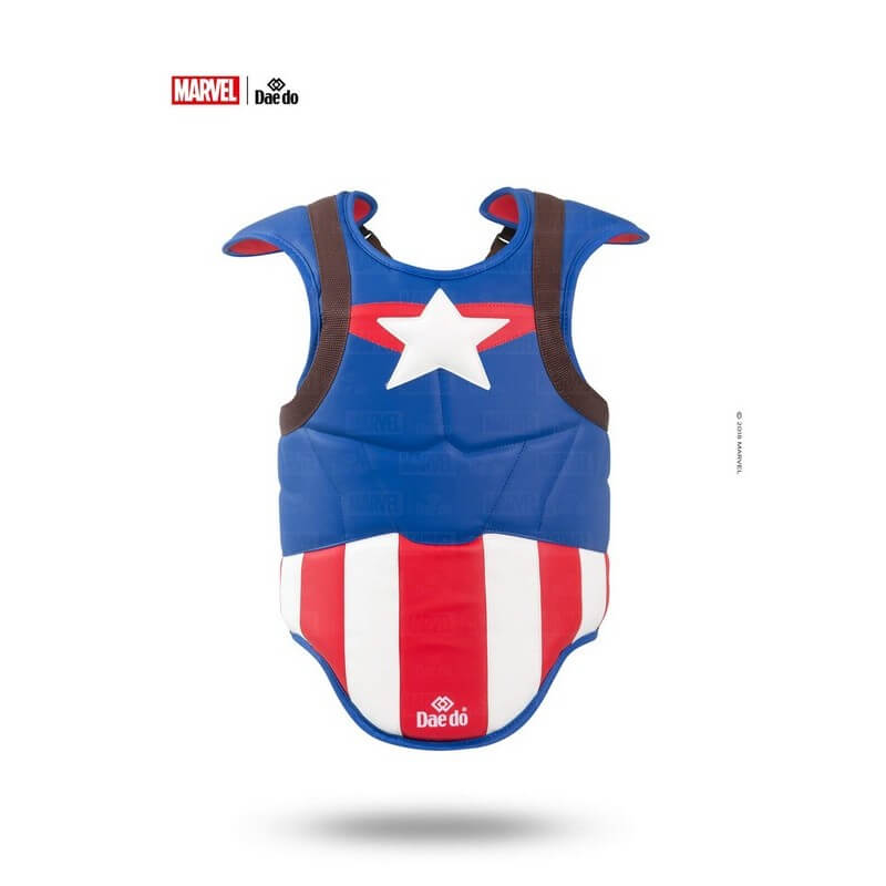Marvel Hoogo Captain America, lichaamsbeschermer rood/blauw omkeerbaar