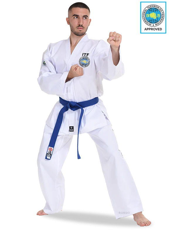ITF APPROVED DOBOK COLOR BELT maat 200 (1 exemplaar)