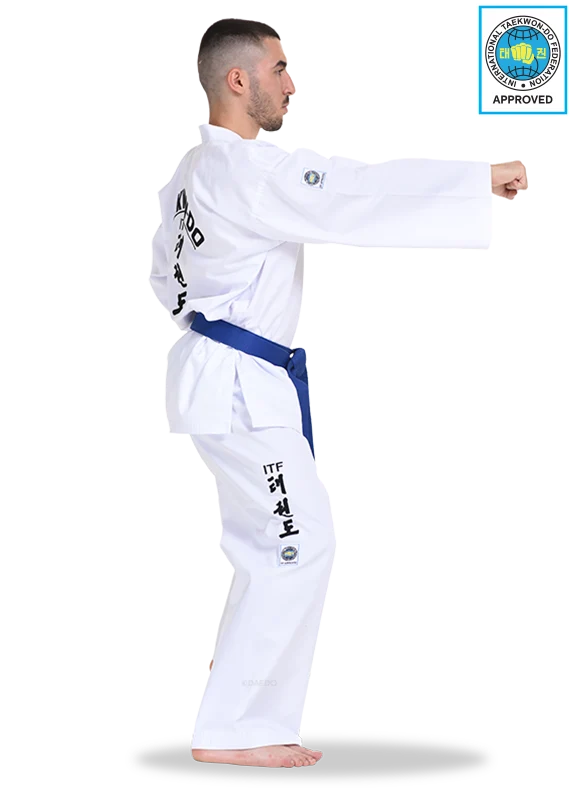 ITF APPROVED DOBOK COLOR BELT maat 200 (1 exemplaar)